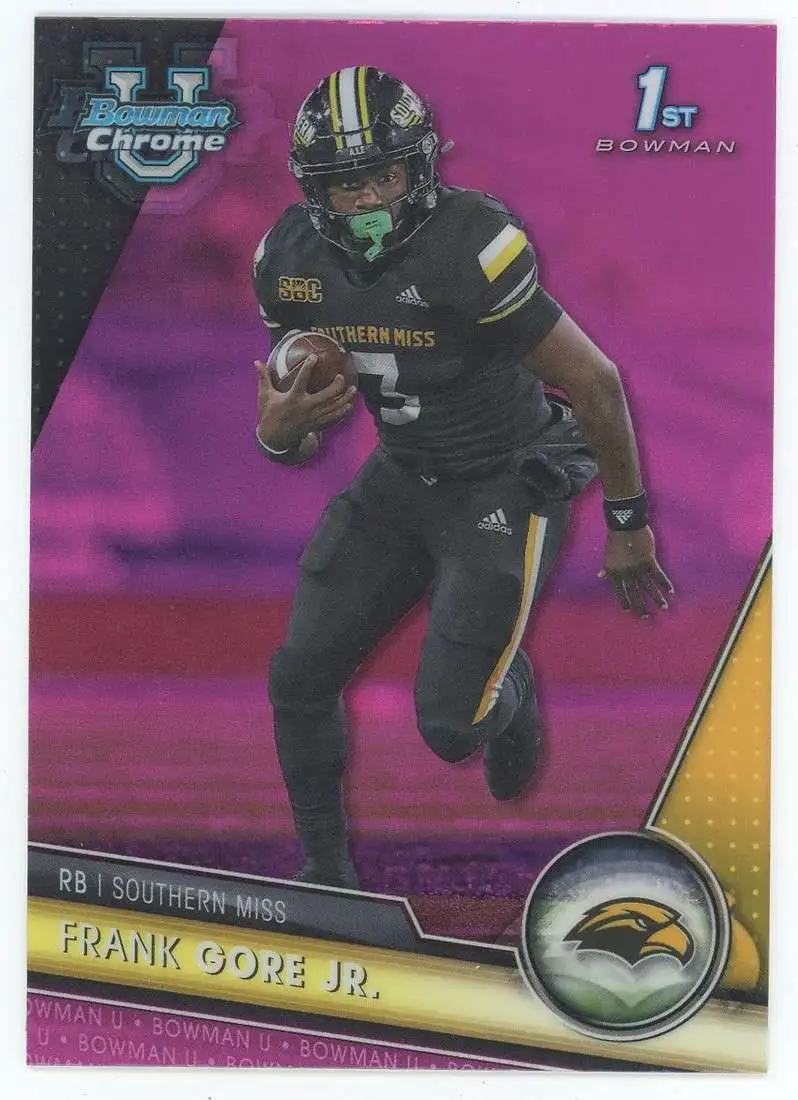 NFL 2023 Bowman Chrome U Pink 1st Bowman Frank Gore Jr. #137