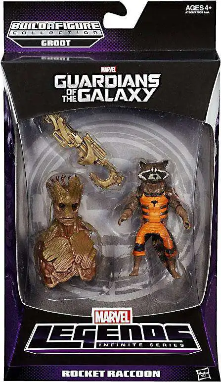 MARVEL LEGENDS ROCKET RACCOON  & GROOT 2 PACK  GUARDIANS OF THE GALAXY MOSC 