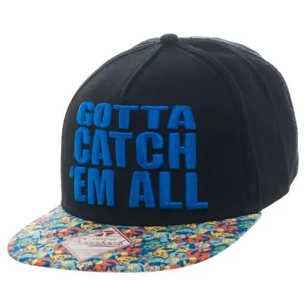 Pokemon Gotta Catch 'Em All Snapback Cap Apparel