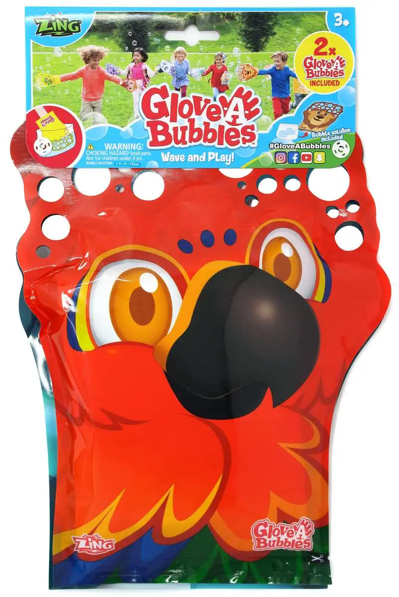 Glove A Bubble Parrot & Penguin 2-Pack