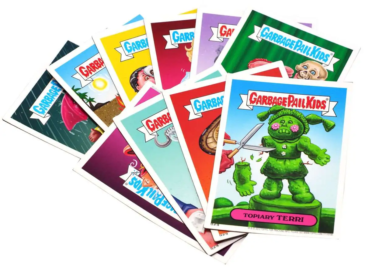 2012 GARBAGE PAIL KIDS MAGNET CARDS With Gummy Candy Complete Set Of 16 Magnets 