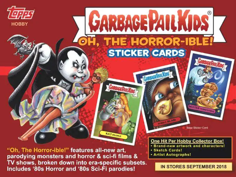 Details about   2018 Topps Garbage Pail Kids GPK Oh' The Horror-ible RED /75 Card Pick From List 