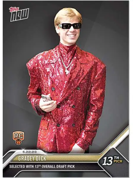 NBA Toronto Raptors 2023 NOW Basketball Gradey Dick D7 [Rookie Card]