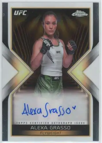 2024 Topps Chrome UFC Autograph Alexa Grasso MEA-AGR [Main Event Autograph]