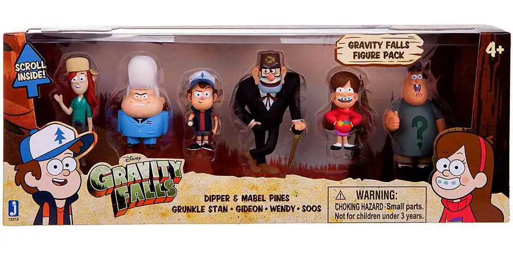 Disney Gravity Falls Gravity Falls 2 Mini Figure 6-Pack Jazwares - ToyWiz
