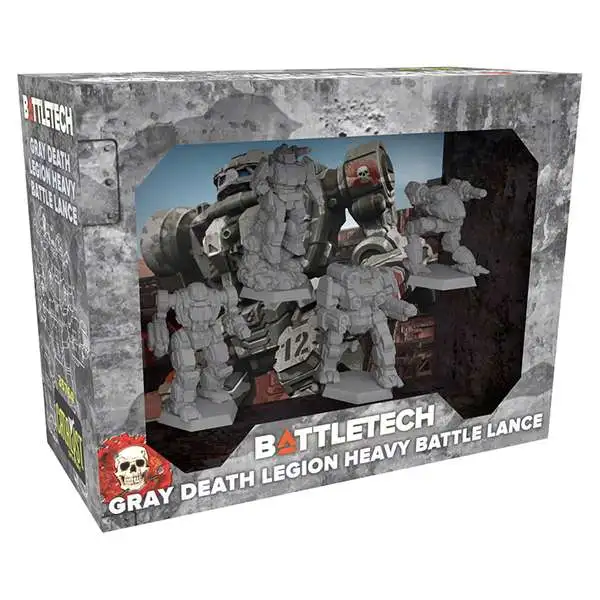 BattleTech Gray Death Legion Heavy Battle Lance Miniatures Pack (Pre-Order ships March)