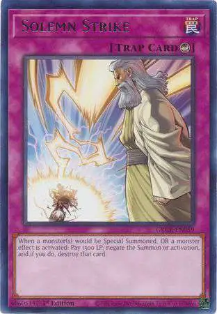 YuGiOh The Grand Creators Rare Solemn Strike GRCR-EN059