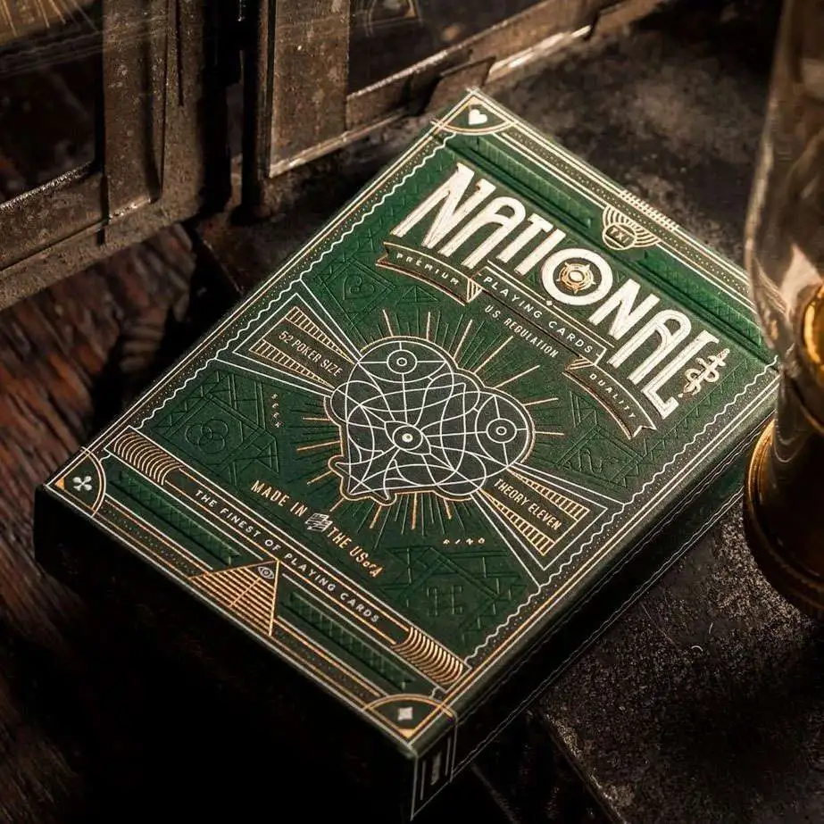 Green National Premium Playing Cards