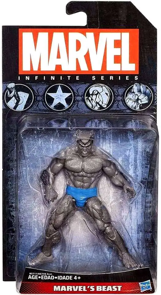 Marvel Avengers Infinite Series 4 Grey Beast Action Figure [Damaged Package]