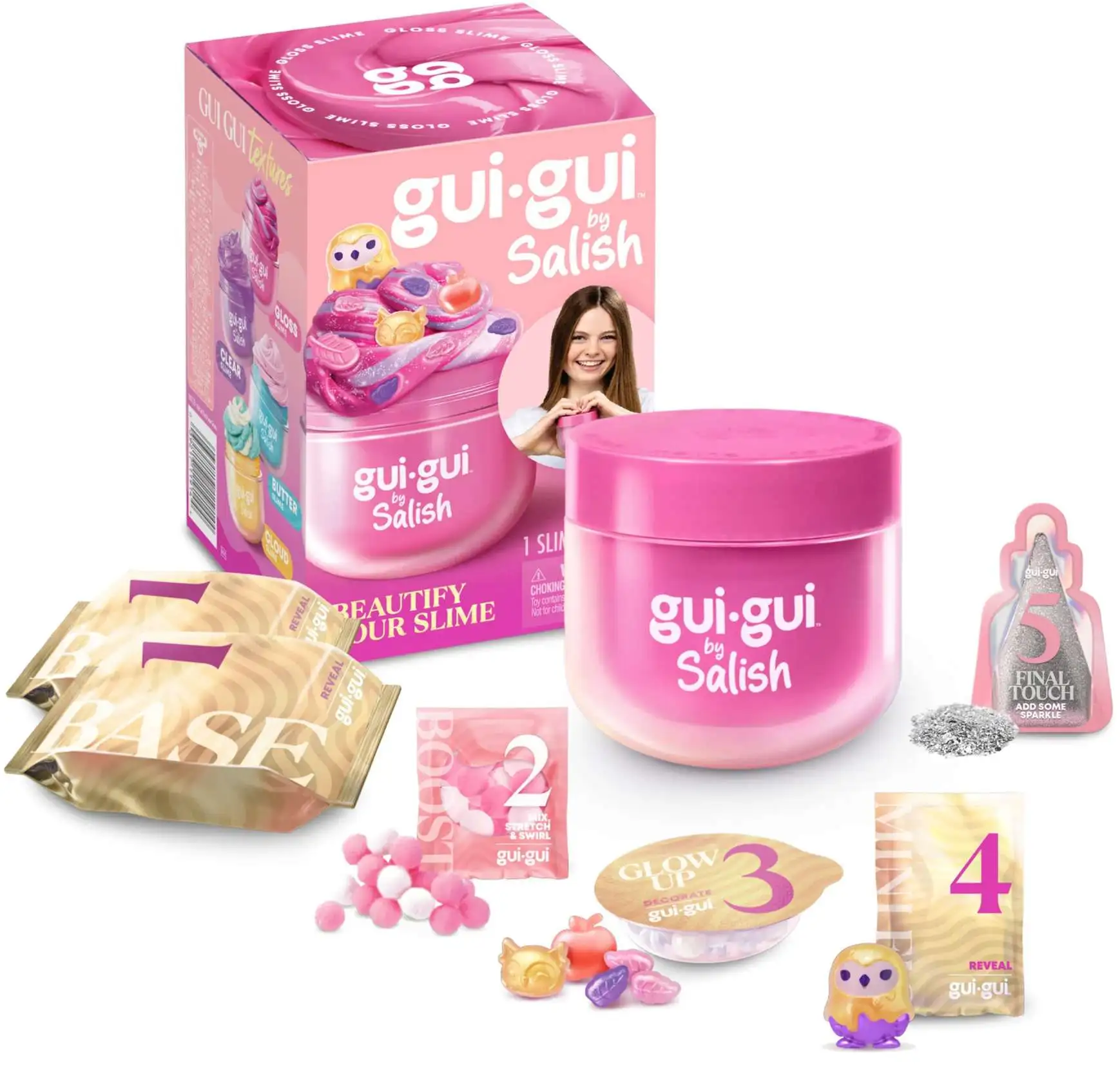Gui-Gui by Salish Slime PINK Gloss Pack [The Most Beautiful Slime Ever!, Damaged Package]