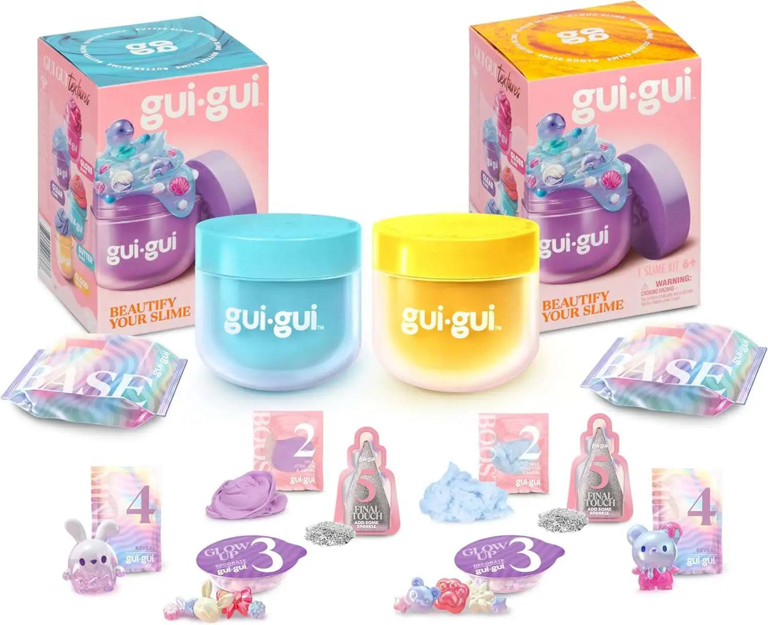 Gui-Gui Slime YELLOW Cloud & BLUE Butter Set of 2 Packs [The Most Beautiful Slime Ever!]