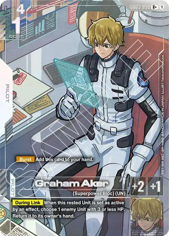 Gundam Trading Card Game Steel Requiem Single Card Rare Graham