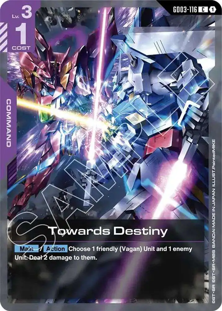 Gundam Trading Card Game Steel Requiem Single Card Common Towards