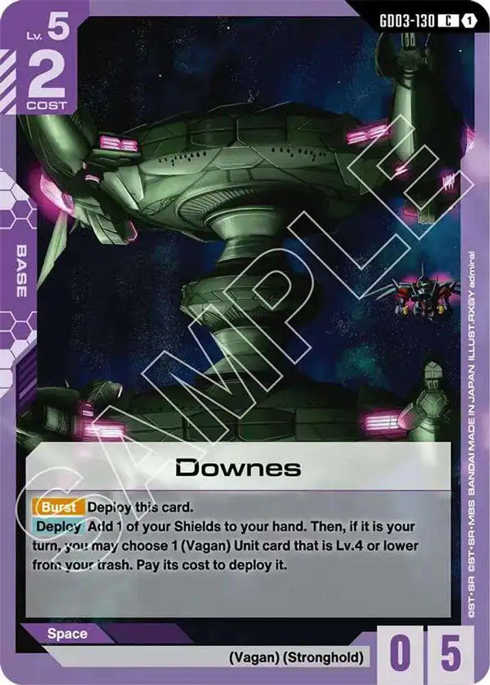 Gundam Trading Card Game Steel Requiem Single Card Common Downes