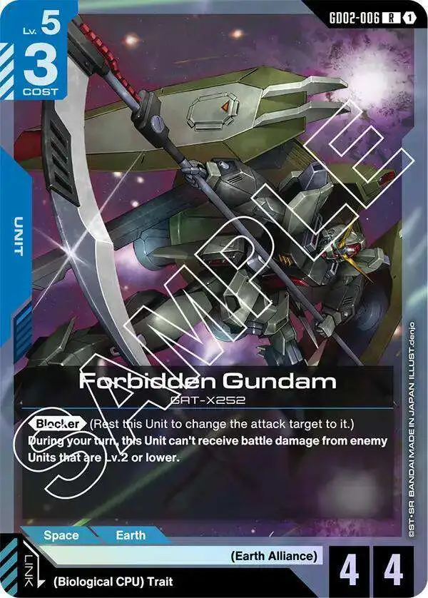 Gundam Trading Card Game Dual Impact Single Card Rare Forbidden