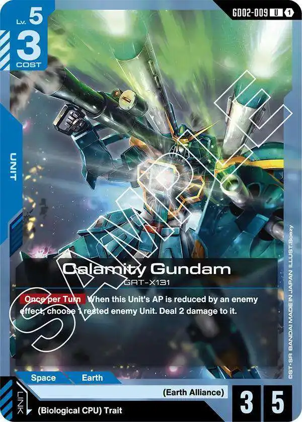 Gundam Trading Card Game Dual Impact Single Card Uncommon Calamity