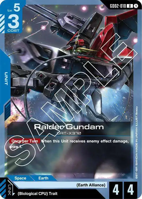 Gundam Trading Card Game Dual Impact Single Card Uncommon Raider