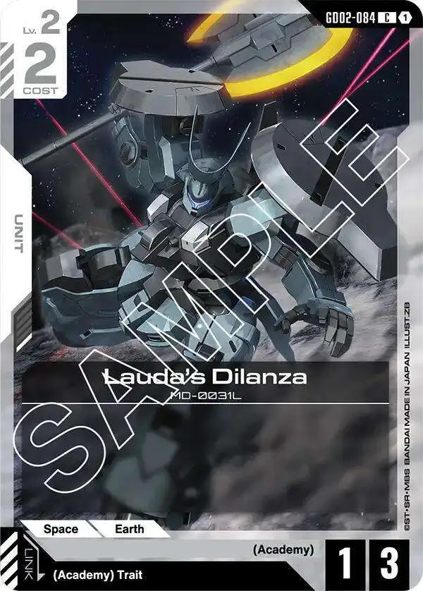 Gundam Trading Card Game Dual Impact Common Lauda's Dilanza GD02-084