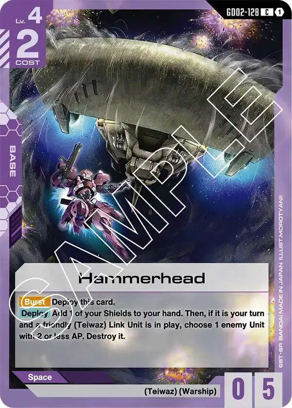 Gundam Trading Card Game Dual Impact Common Hammerhead GD02-128