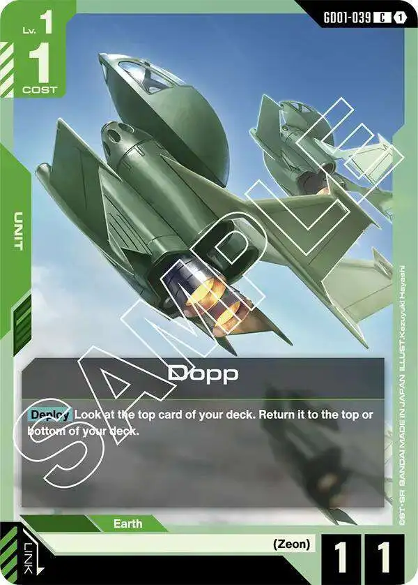 Gundam Trading Card Game Newtype Rising Common Dopp GD01-039