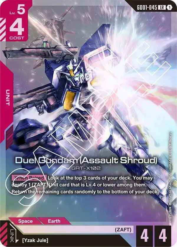 gundam card game legend rare Gundam Trading Card Game Dual Impact Legend Rare Elmeth GD02-020
