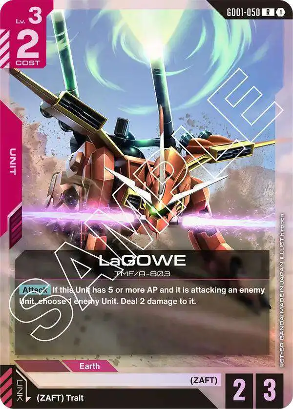 Gundam Trading Card Game Newtype Rising Single Card Rare LaGOWE