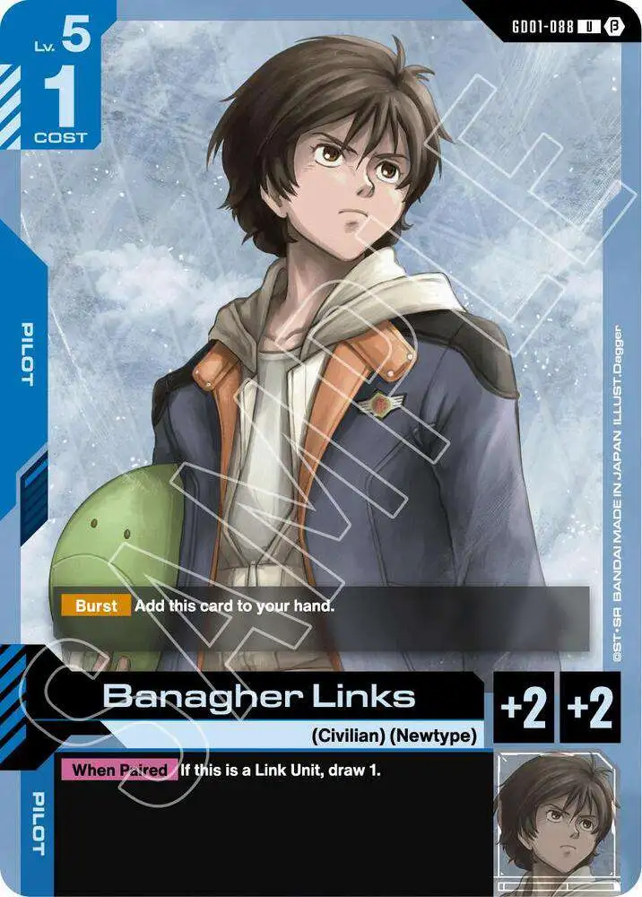 カードダスその他 GUNDAM BETA JP BANAGHER LINKS #088 PSA10 Gundam Trading Card Game Edition Beta Single Card Uncommon