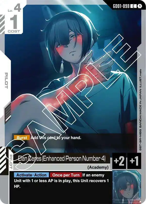 Gundam Trading Card Game Newtype Rising Single Card Common Elan