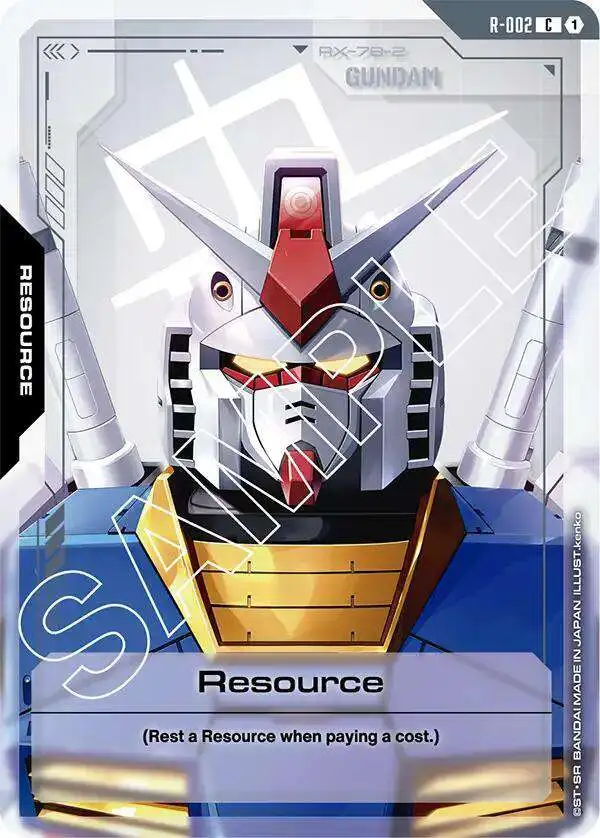 Gundam Trading Card Game Newtype Rising Common Resource R-002