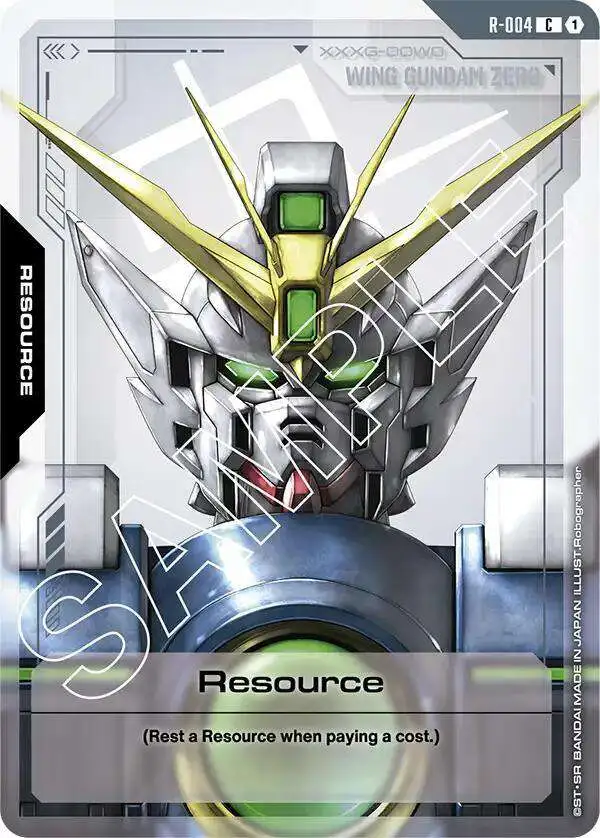 Gundam Trading Card Game Newtype Rising Common Resource R-004