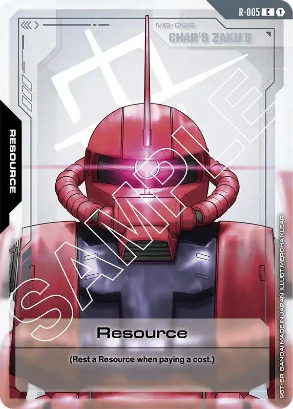 Gundam Trading Card Game Newtype Rising Common Resource R-005