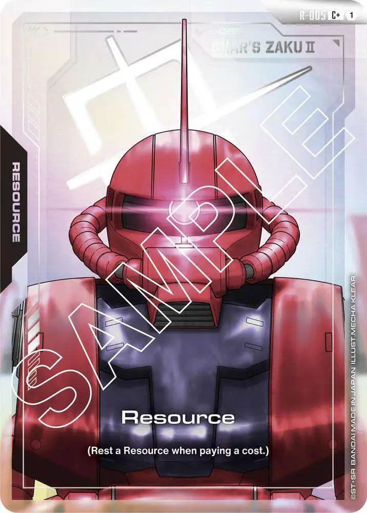 Gundam Trading Card Game Newtype Rising Common+ Resource R-005