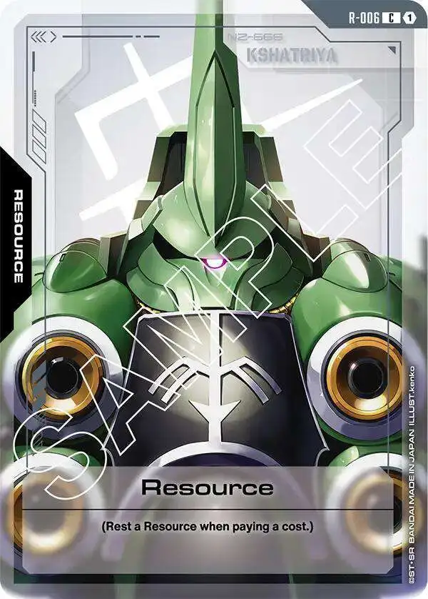 Gundam Trading Card Game Newtype Rising Common Resource R-006