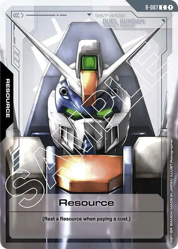Gundam Trading Card Game Newtype Rising Common Resource R-007