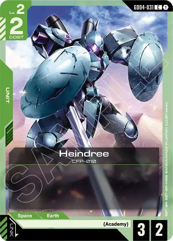 Gundam Trading Card Game Phantom Aria Single Card Common Heindree