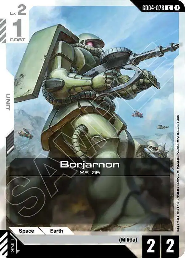 Gundam Trading Card Game Phantom Aria Single Card Common Borjarnon