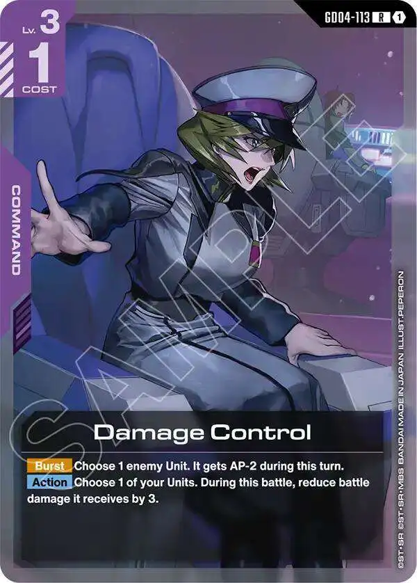 Gundam Trading Card Game Phantom Aria Single Card Rare Damage