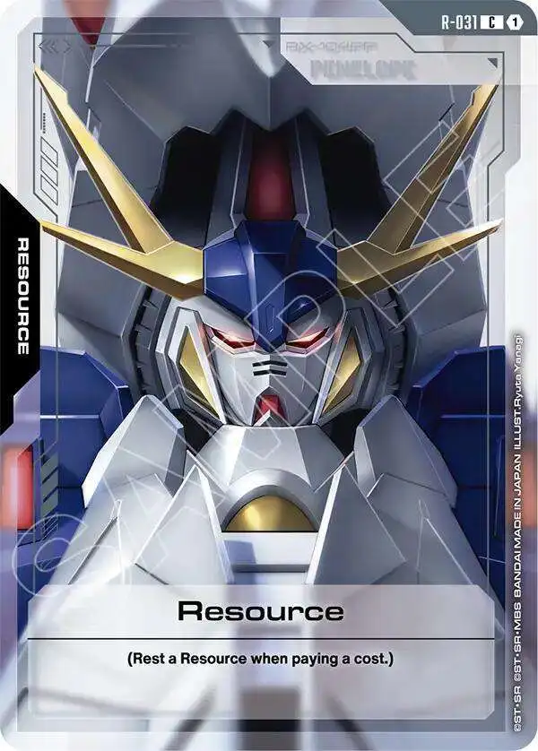 Gundam Trading Card Game Phantom Aria Single Card Common Resource
