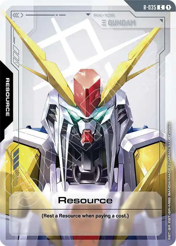 Gundam Trading Card Game Phantom Aria Single Card Common Resource