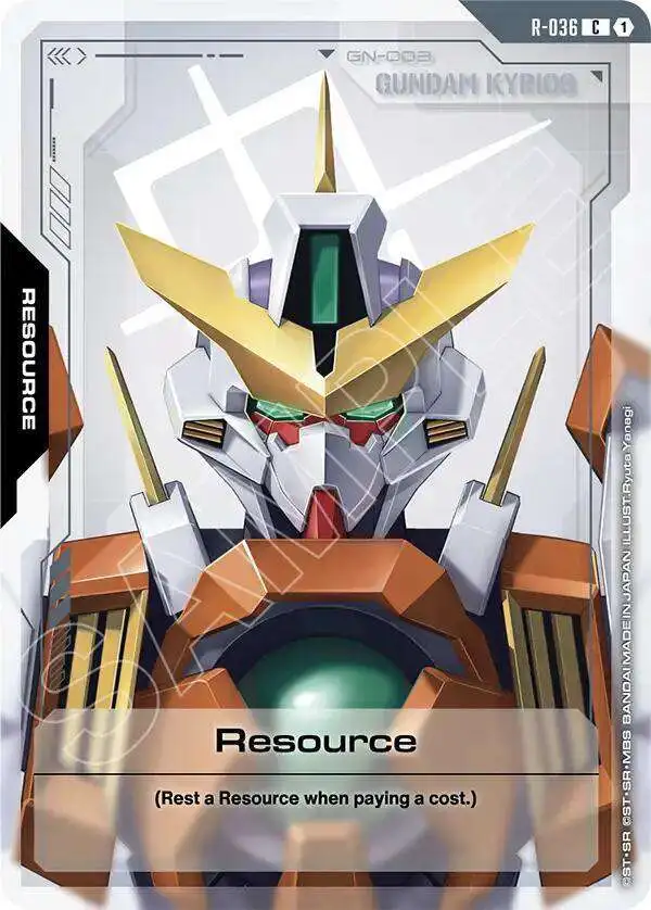Gundam Trading Card Game Phantom Aria Single Card Common Resource