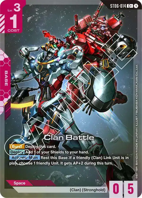 Gundam Trading Card Game Starter Deck 06 Clan Unity Single Card