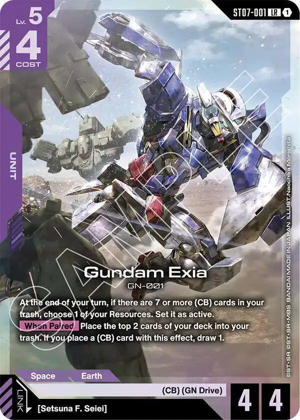 Gundam Trading Card Game Starter Deck 07 Celestial Drive Single