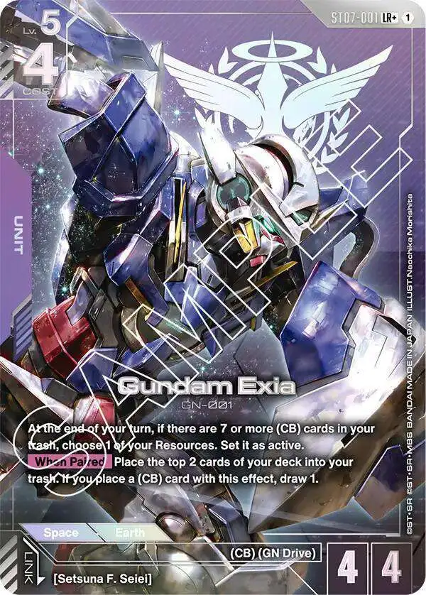 GCG Celestial Drive ST07 フルパラレル ゴッドデッキ Gundam Trading Card Game Starter Deck 07 Celestial Drive Single