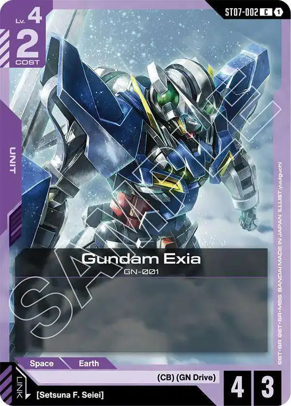 Gundam Trading Card Game Starter Deck 07 Celestial Drive Single