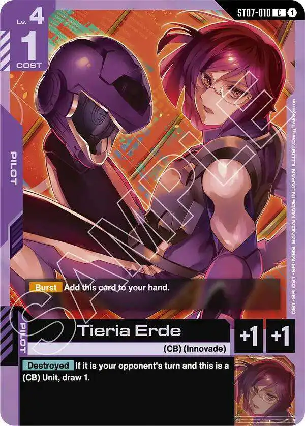Gundam Trading Card Game Starter Deck 07 Celestial Drive Single