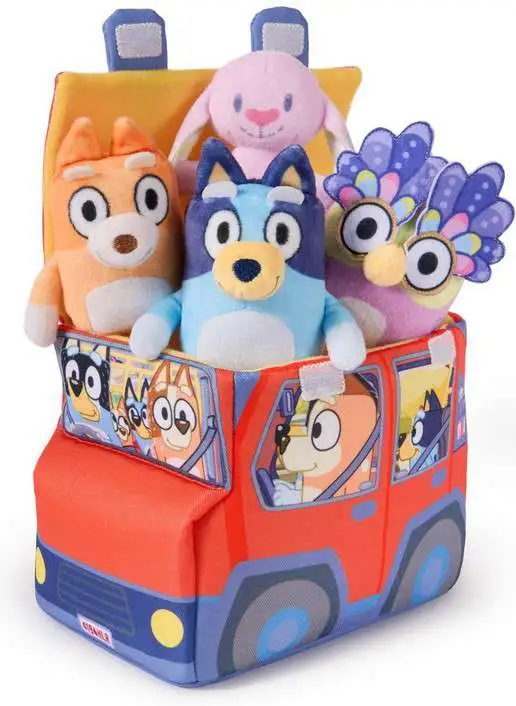 Bluey Friends Bluey Bingo Plushies, Chattermax Squeaker Toy