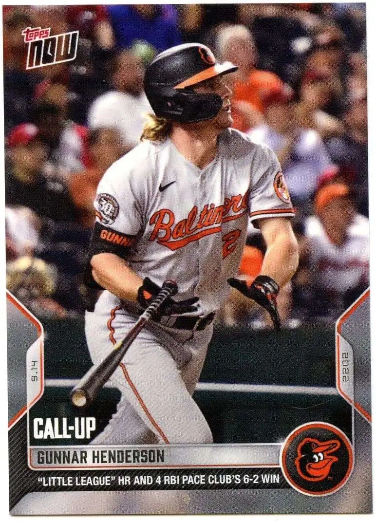 MLB Baltimore Orioles 2023 NOW Baseball Gunnar Henderson Exclusive #900 [Rookie]