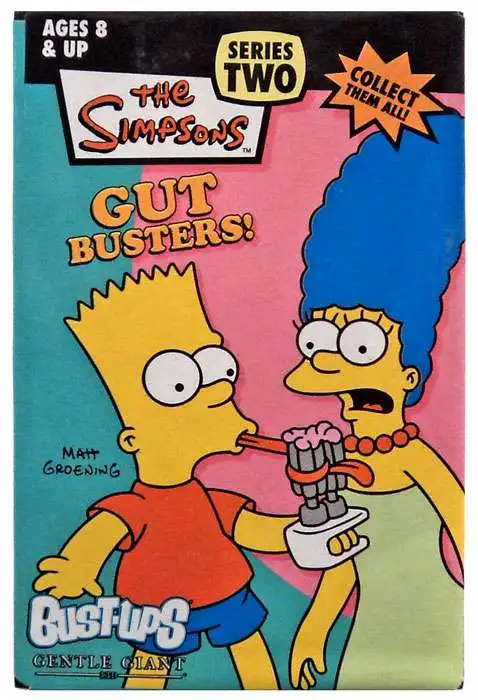 The Simpsons Gut Busters Series 2 Bust Ups Bart & Marge Figure