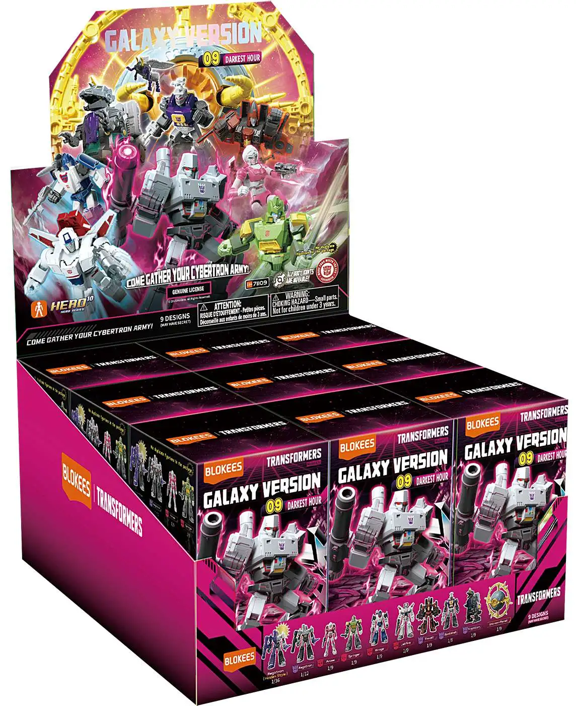 Transformers Galaxy Version 09 Darkest Hour Mystery Box GV09 [9 Packs]