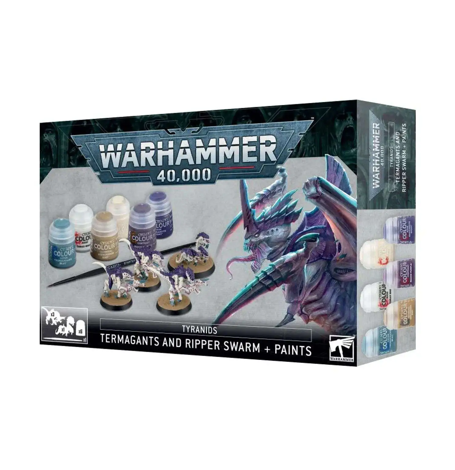 Warhammer 40,000 Termagants and Ripper Swarm + Paints Painting Guide [10th Ed] [Sealed]